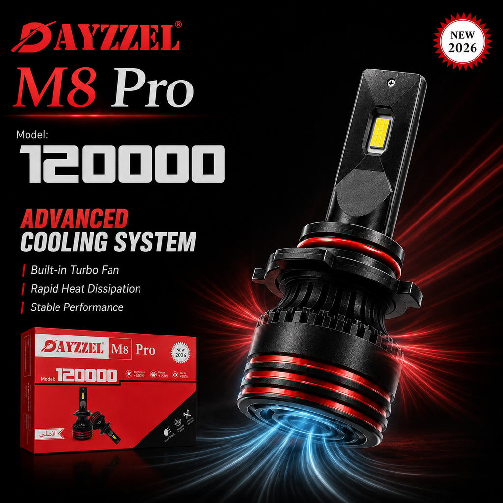 DAYZZEL M8 Pro LED Headlight Bulbs – Model 120000 – 2 LED Bulbs