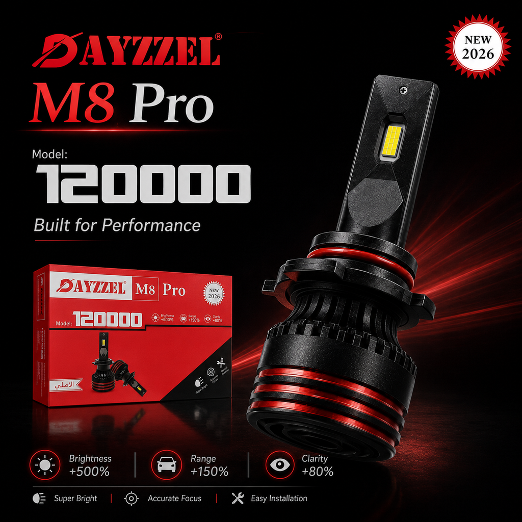 DAYZZEL M8 Pro LED Headlight Bulbs – Model 120000 – 2 LED Bulbs